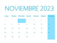 CALENDARIO DEL CONTRIBUYENTE NOVIEMBRE 2023