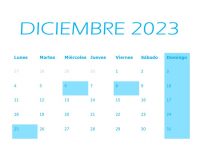 CALENDARIO DEL CONTRIBUYENTE DICIEMBRE 2023