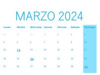 CALENDARIO DEL CONTRIBUYENTE MARZO 2024