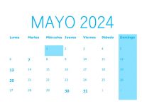 CALENDARIO DEL CONTRIBUYENTE MAYO 2024