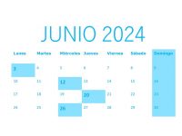 CALENDARIO DEL CONTRIBUYENTE JUNIO 2024