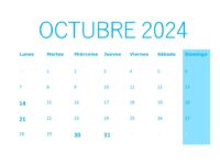 CALENDARIO DEL CONTRIBUYENTE – OCTUBRE 2024